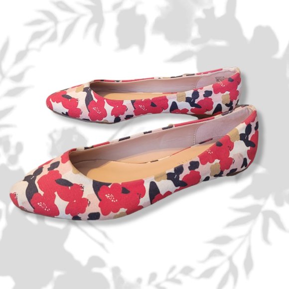 💕Kelly & Katie "Decotis" Floral Print Ballet Flats size 7.5 - Picture 3 of 9